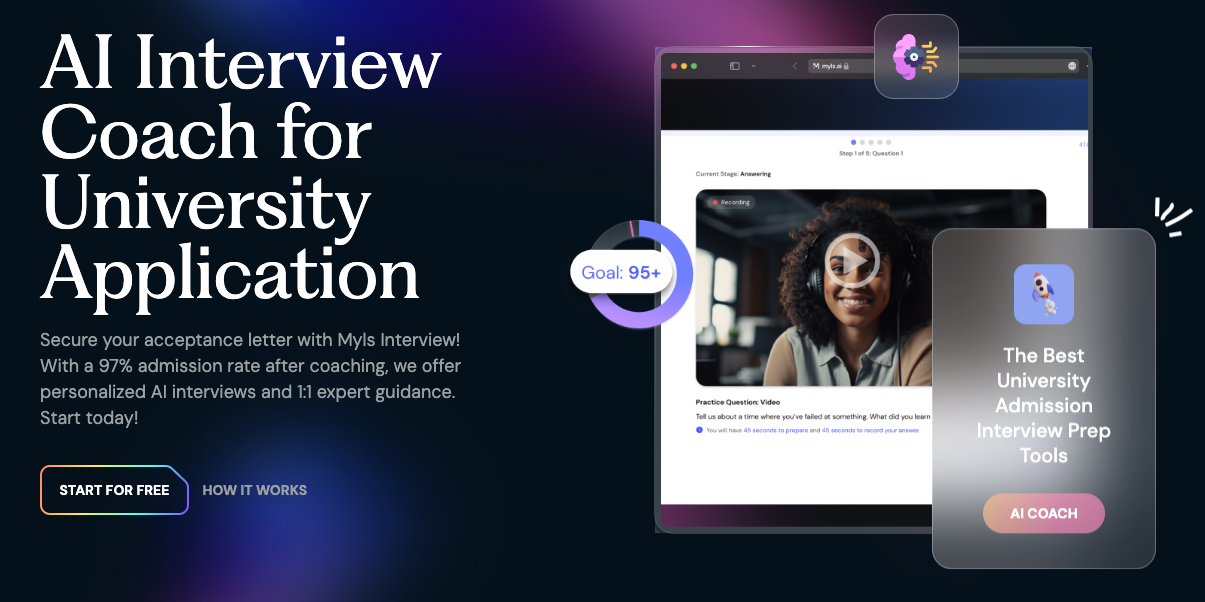 Myls AI Interview Coach for University Application