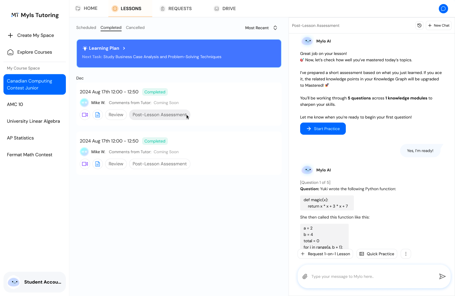 Find a Tutor on Myls Online Tutoring Matching Platform